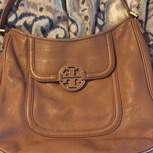 Tory Burch Tan Leather Shoulder Bag